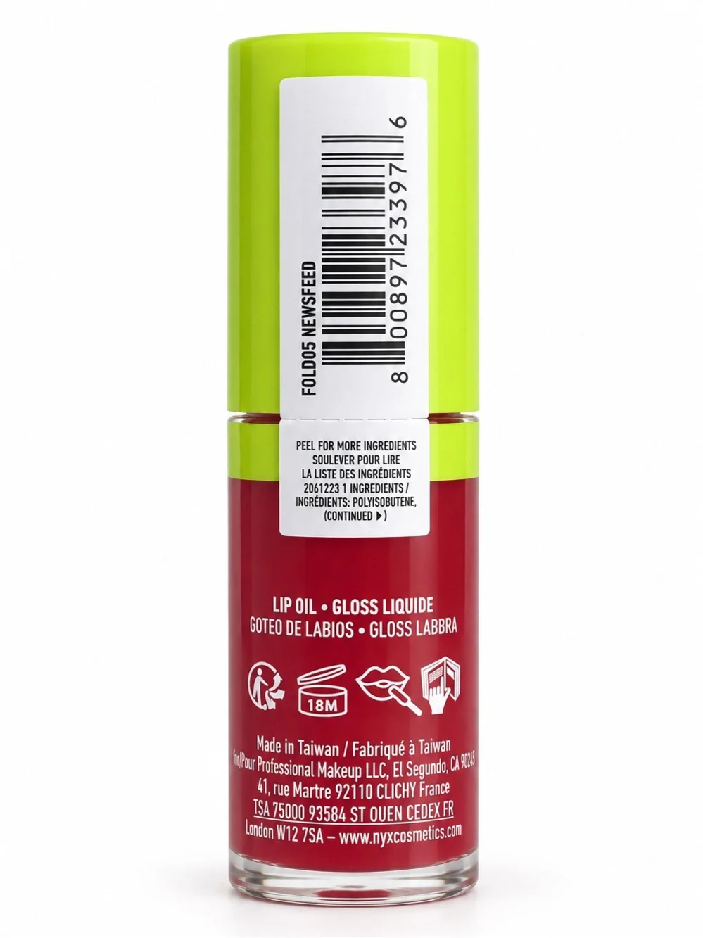 NYX Fat Oil Lip Drip Lip Oil in Newsfeed 4.8ml BRAND NEW/SEALED